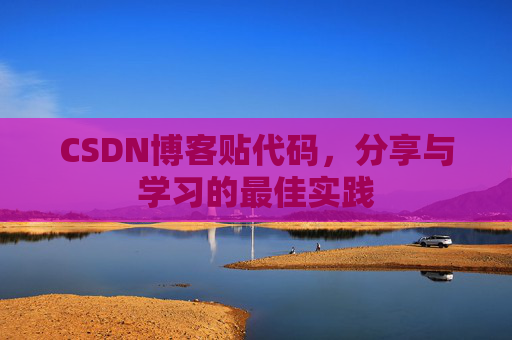 CSDN博客贴代码,分享与学习的最佳实践